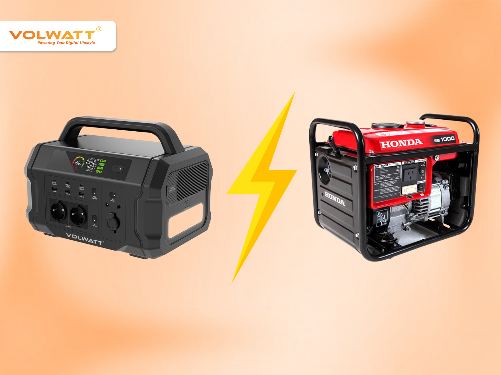 So sánh trạm lưu trữ điện xách tay và máy phát điện
