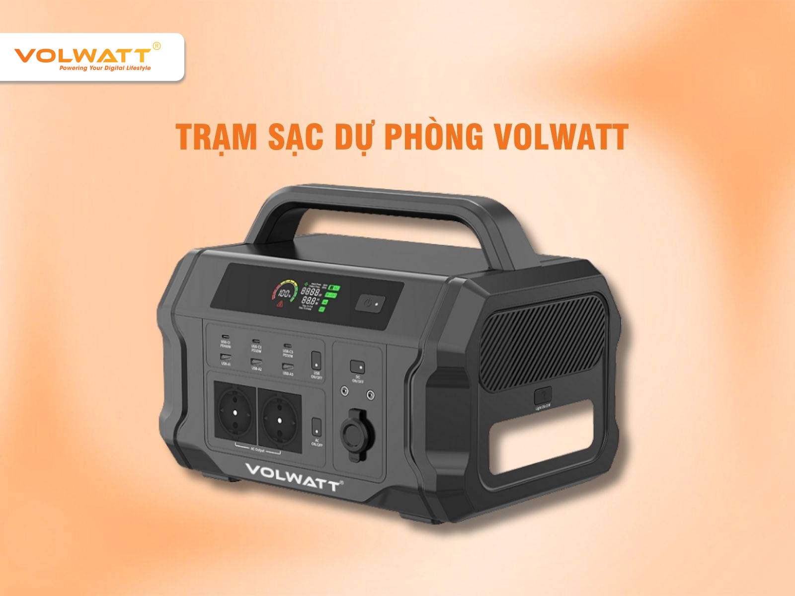 Lựa chọn trạm sạc dự phòng uy tín từ Volwatt