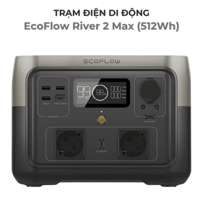 Bộ lưu điện di động Ecoflow công suất bền bỉ