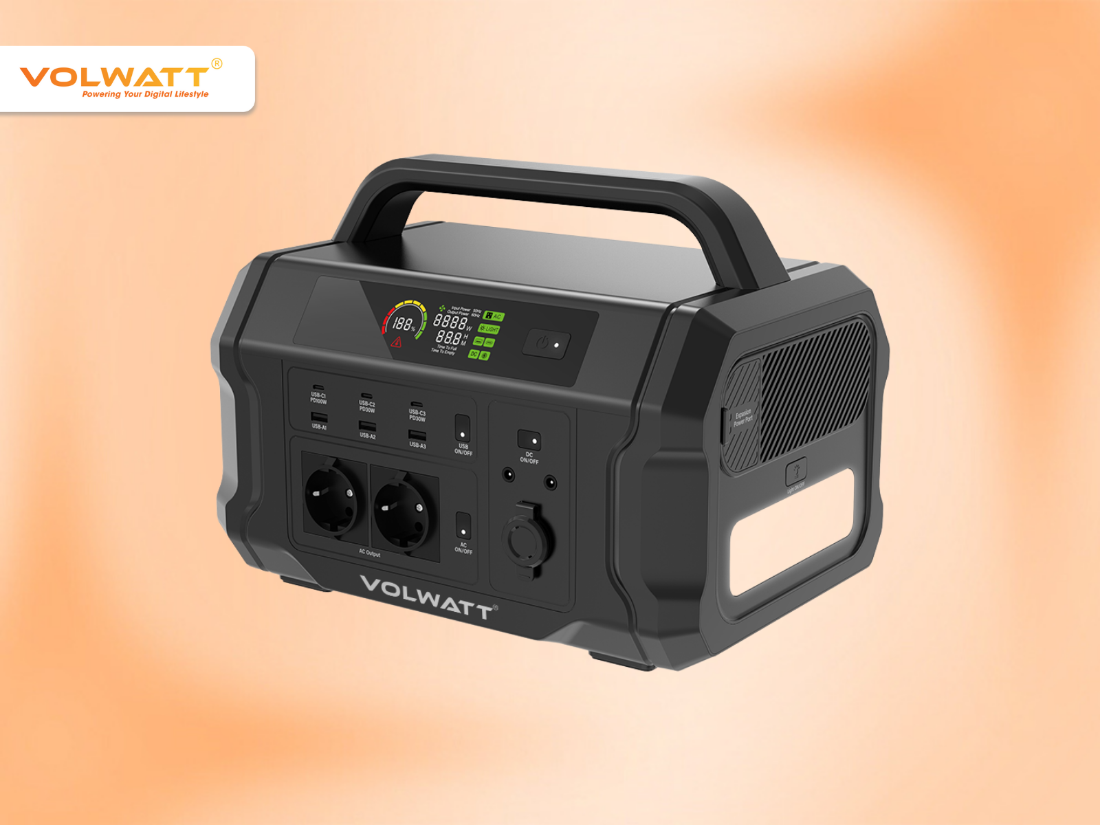 Trạm lưu trữ điện xách tay Volwatt GE-120AP