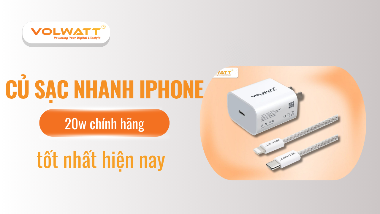 Củ sạc nhanh iPhone 20W chính hãng