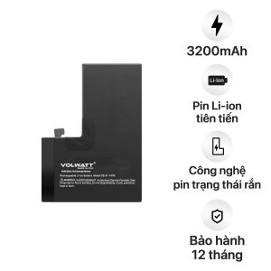 Pin điện thoại iPhone 14 Pro Volwatt - Dung lượng 3200mAh
