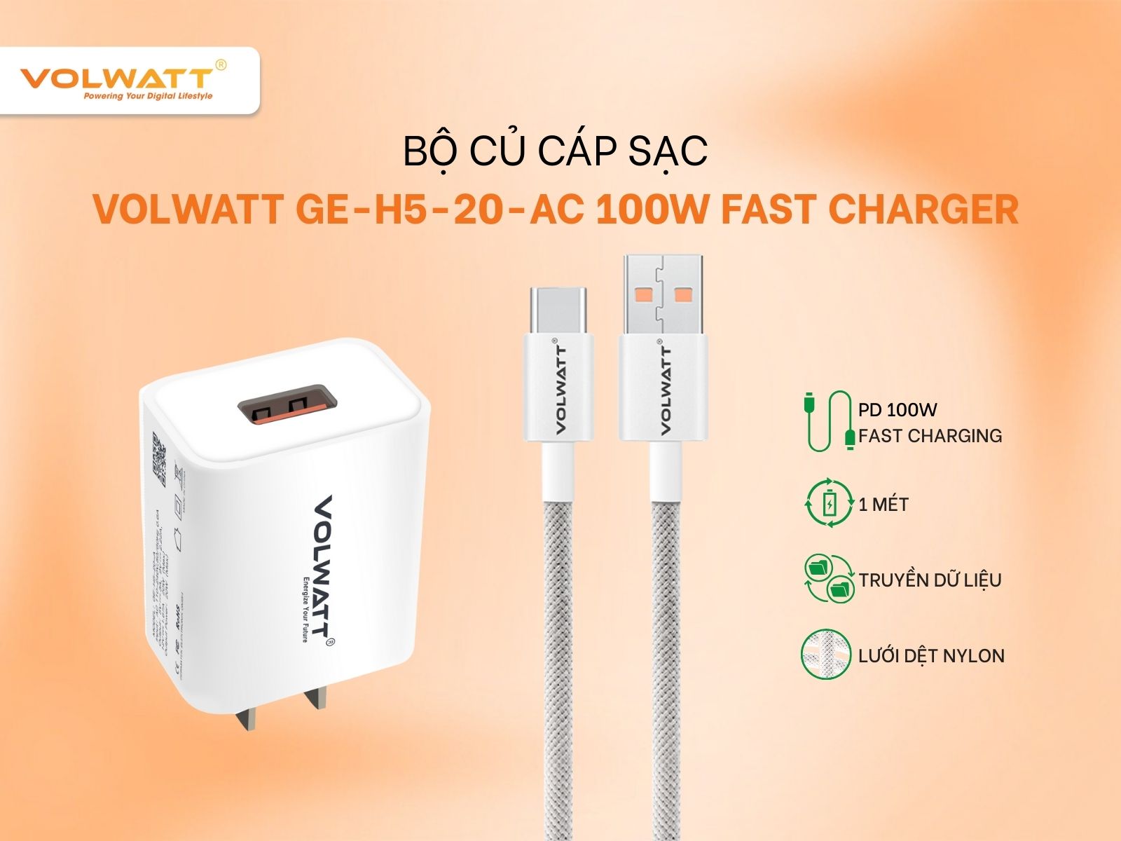 Lớp vỏ ngoài dây cáp GE-061-AC dệt từ sợi nylon chống đứt gãy