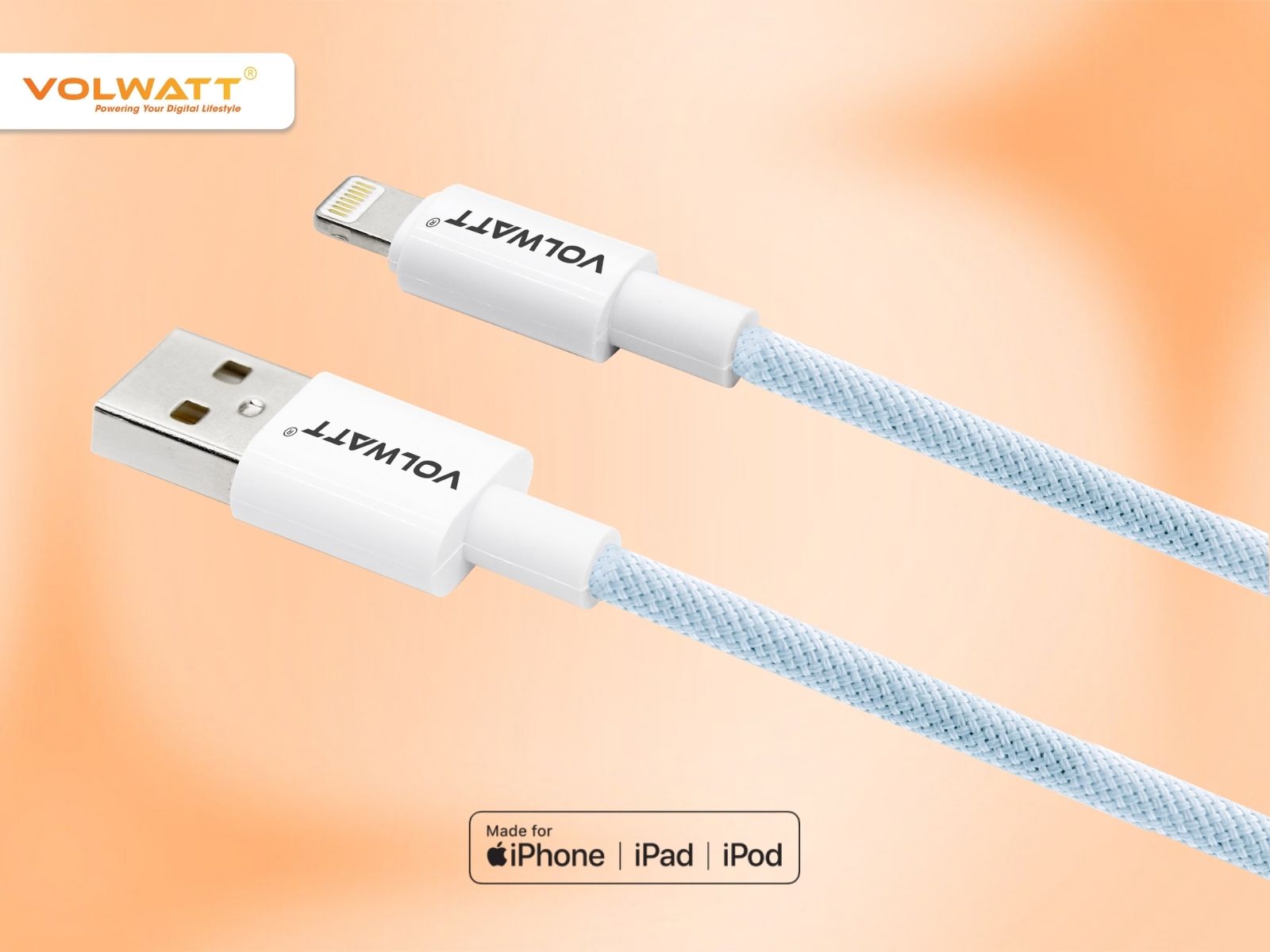 Cáp Volwatt GE-062-AL sạc nhanh, truyền dữ liệu tốc độ cao