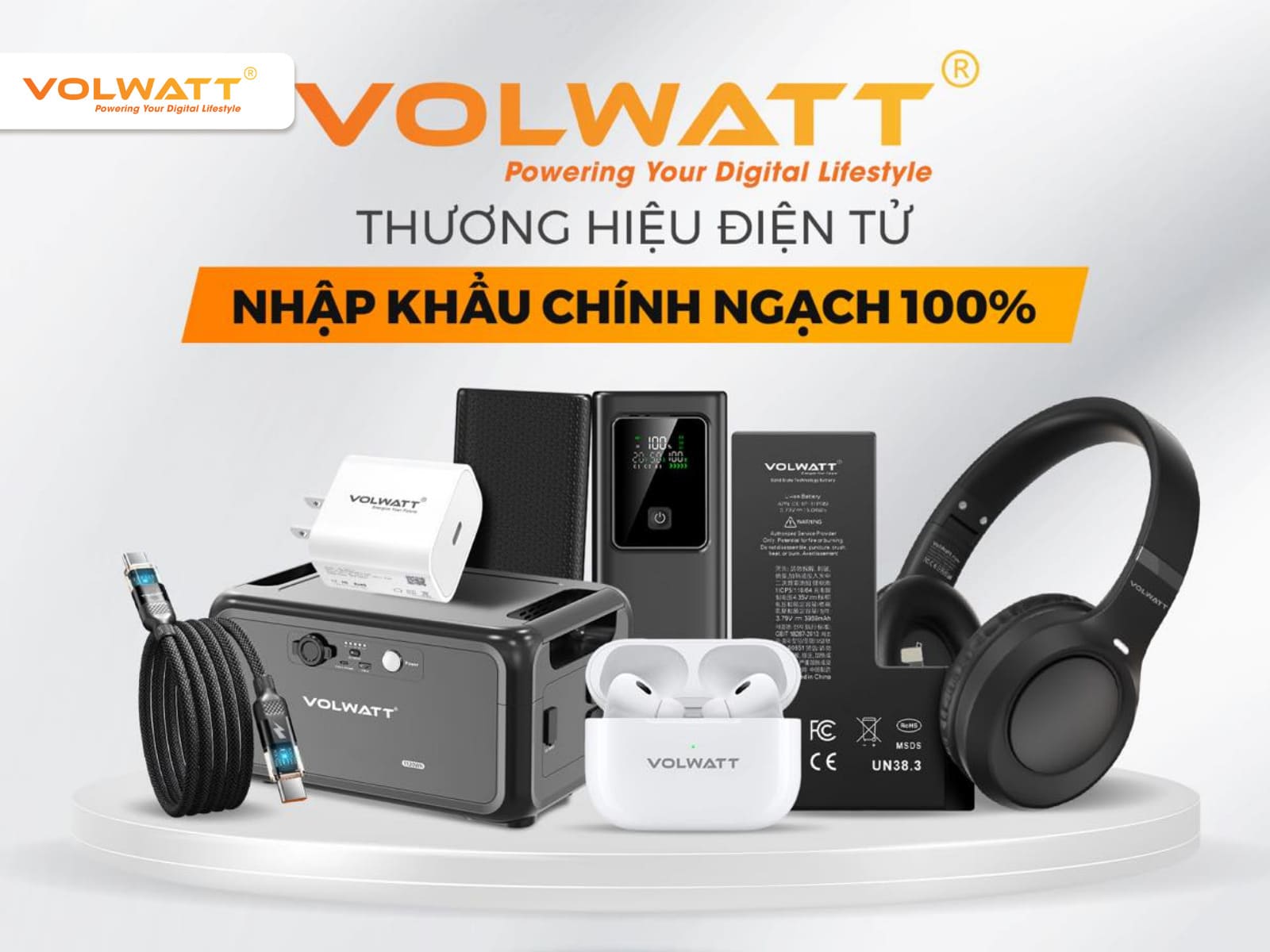 Volwatt là thương hiệu điện tử nhập khẩu chính ngạch 100%