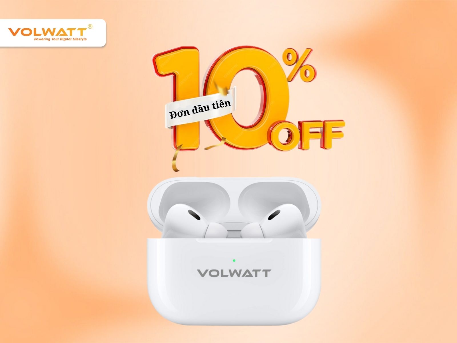 Bạn có thể mua tai nghe không dây Volwatt Halo 100 chính hãng với ưu đãi hấp dẫn
