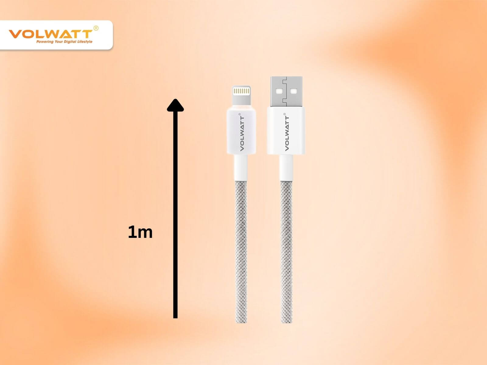 Dây sạc được làm từ chất liệu tốt, có độ dài 1 mét và đảm bảo độ bền cao