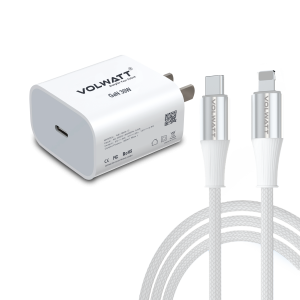 Bộ củ cáp sạc Volwatt GE-30-SCL 30W Fast Charger