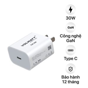 Củ sạc nhanh Volwatt GE-30G-SC Super Fast Charger