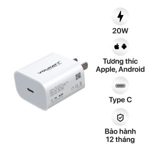 Củ sạc nhanh Volwatt GE-IP-20-SC Fast Charger