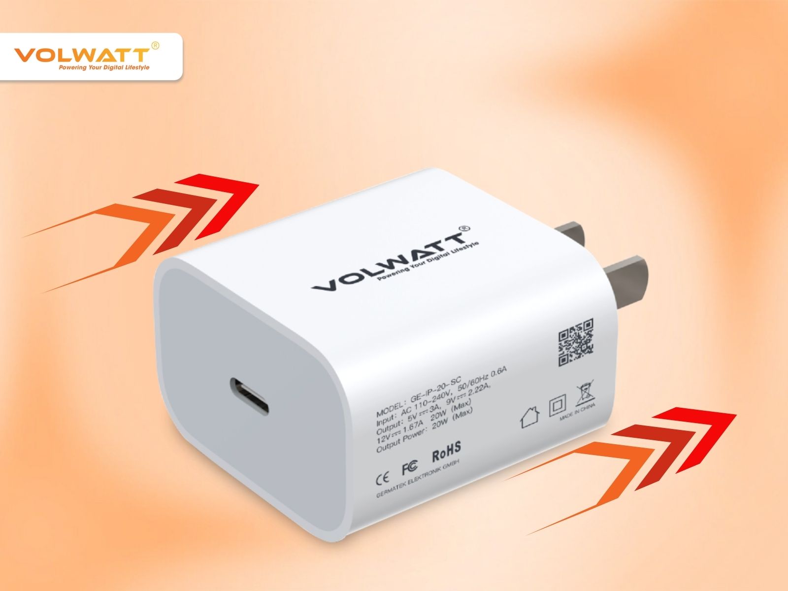 Công suất cao hỗ trợ sạc nhanh