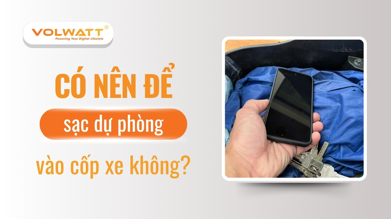 5 lý do không nên để sạc dự phòng trong cốp xe
