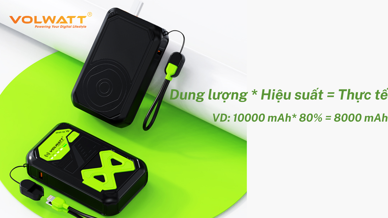 Dung lượng thực tế của sạc dự phòng là bao nhiêu?