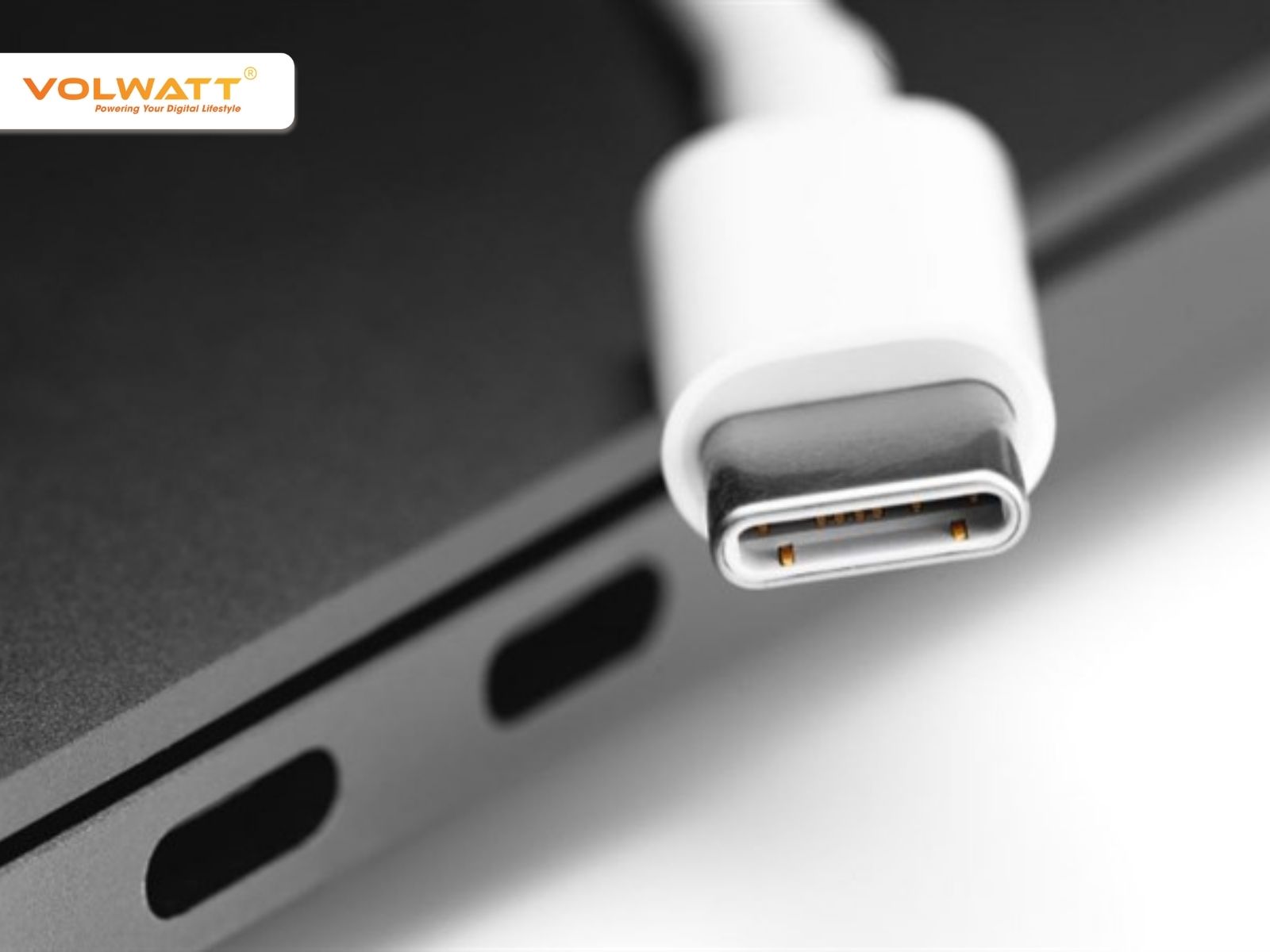 Cổng sạc USB-C có thiết kế hình oval cho phép cắm cáp theo cả hai chiều