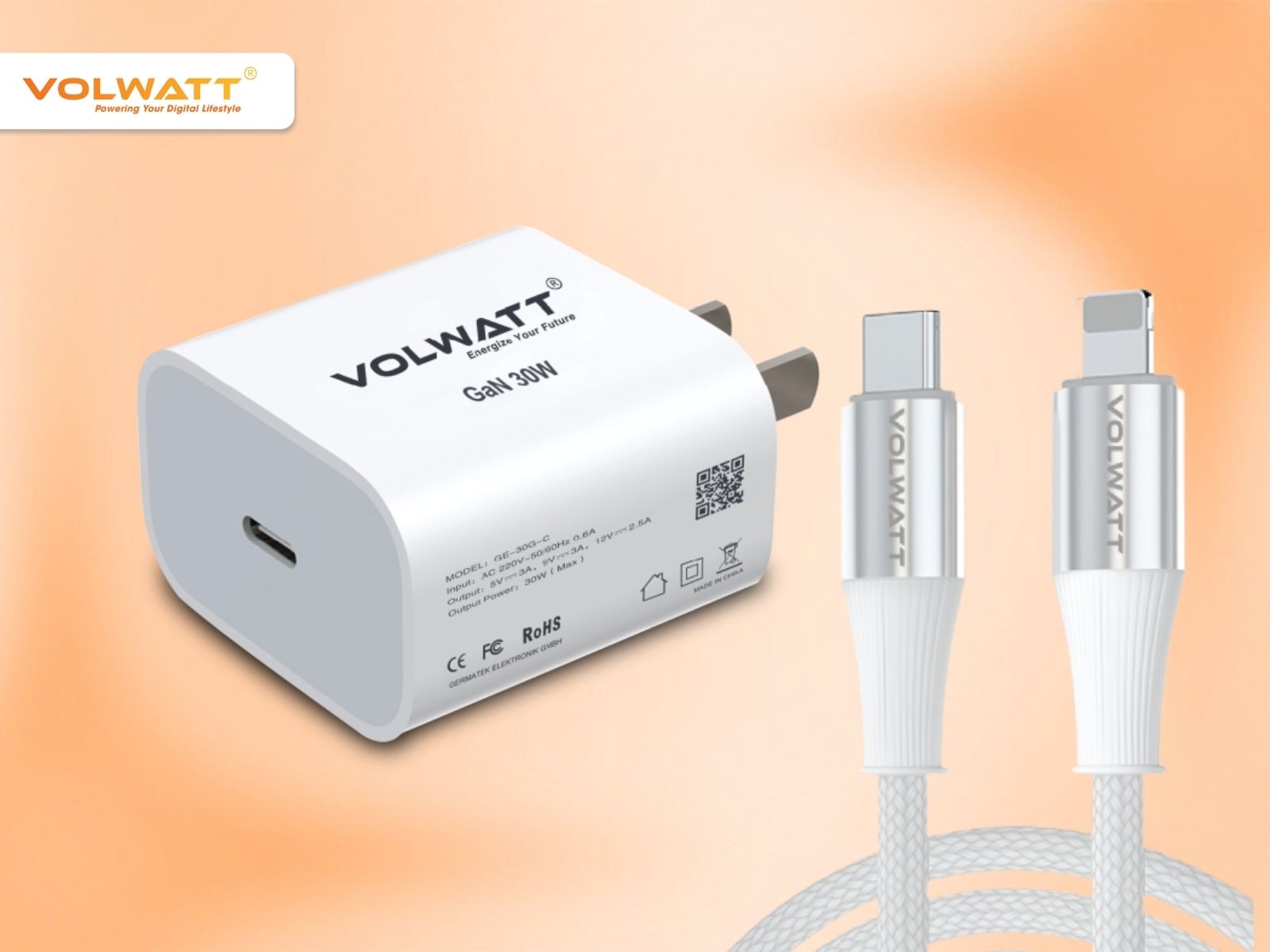 Volwatt mang đến cục sạc chính hãng với chất lượng đảm bảo, độ an toàn cao