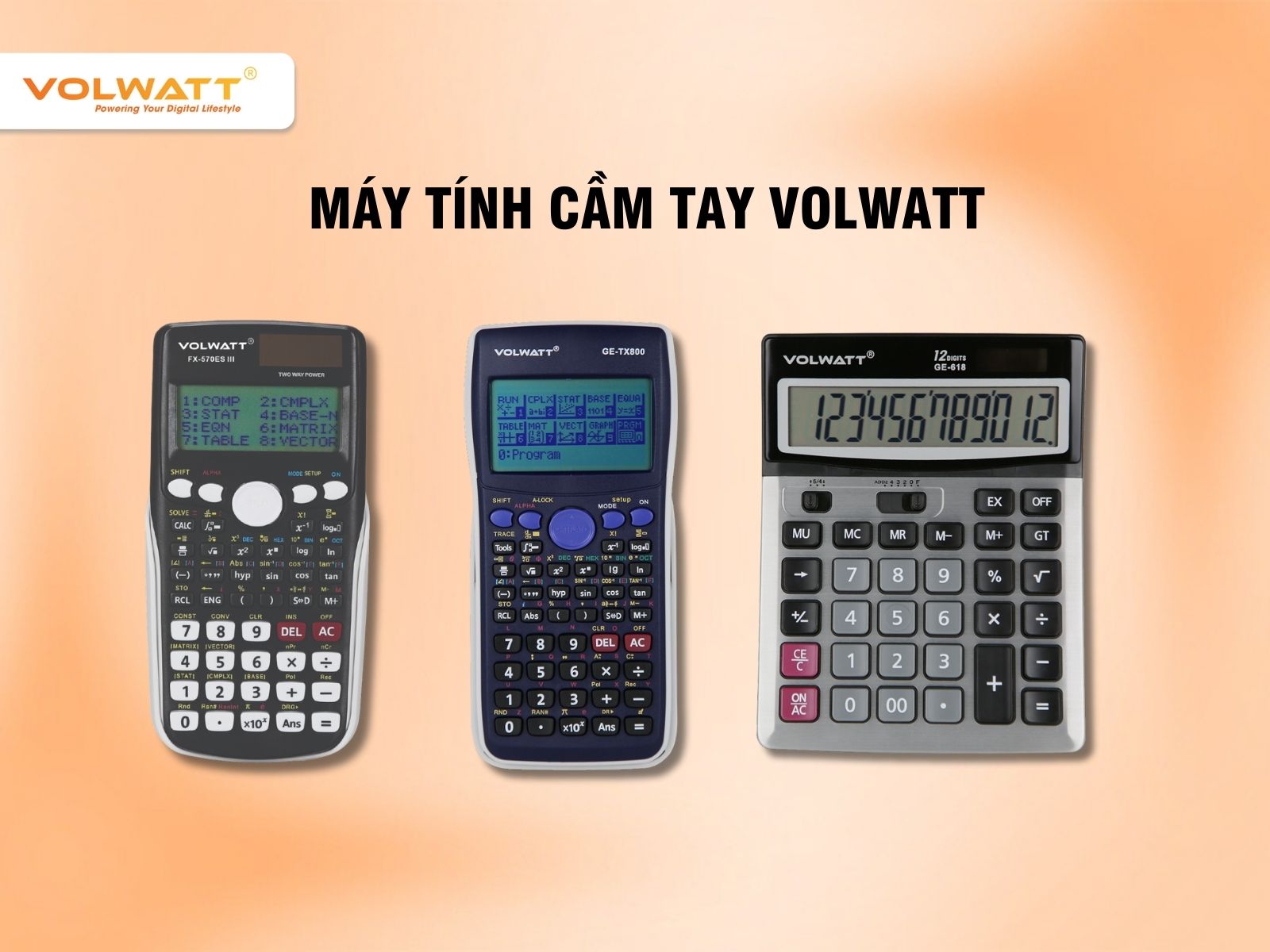 Máy tính cầm tay Volwatt đa dạng mẫu mã và chất lượng vượt trội 