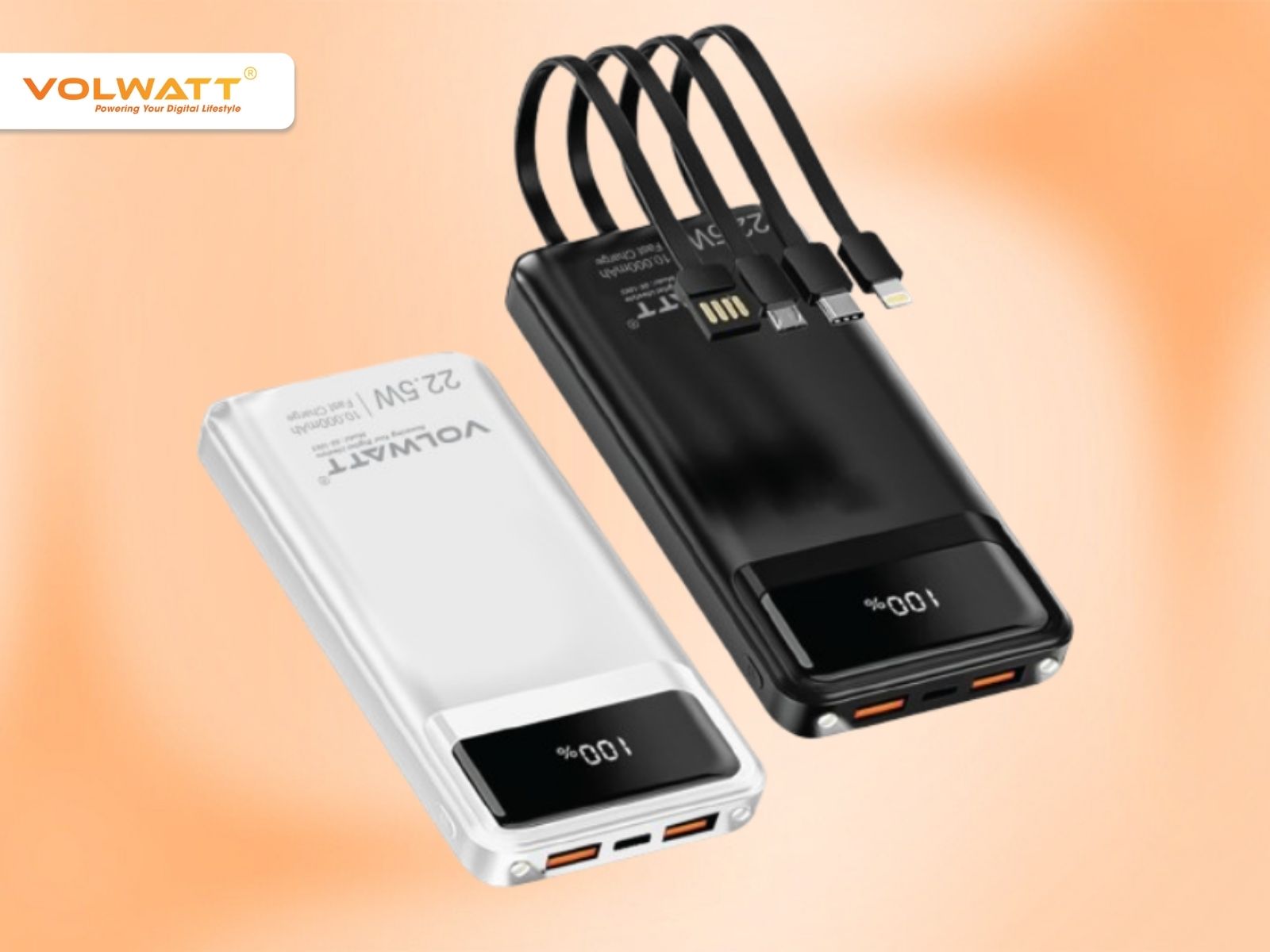 Pin sạc dự phòng GE-1058 có khả năng sạc siêu nhanh qua 3 cổng