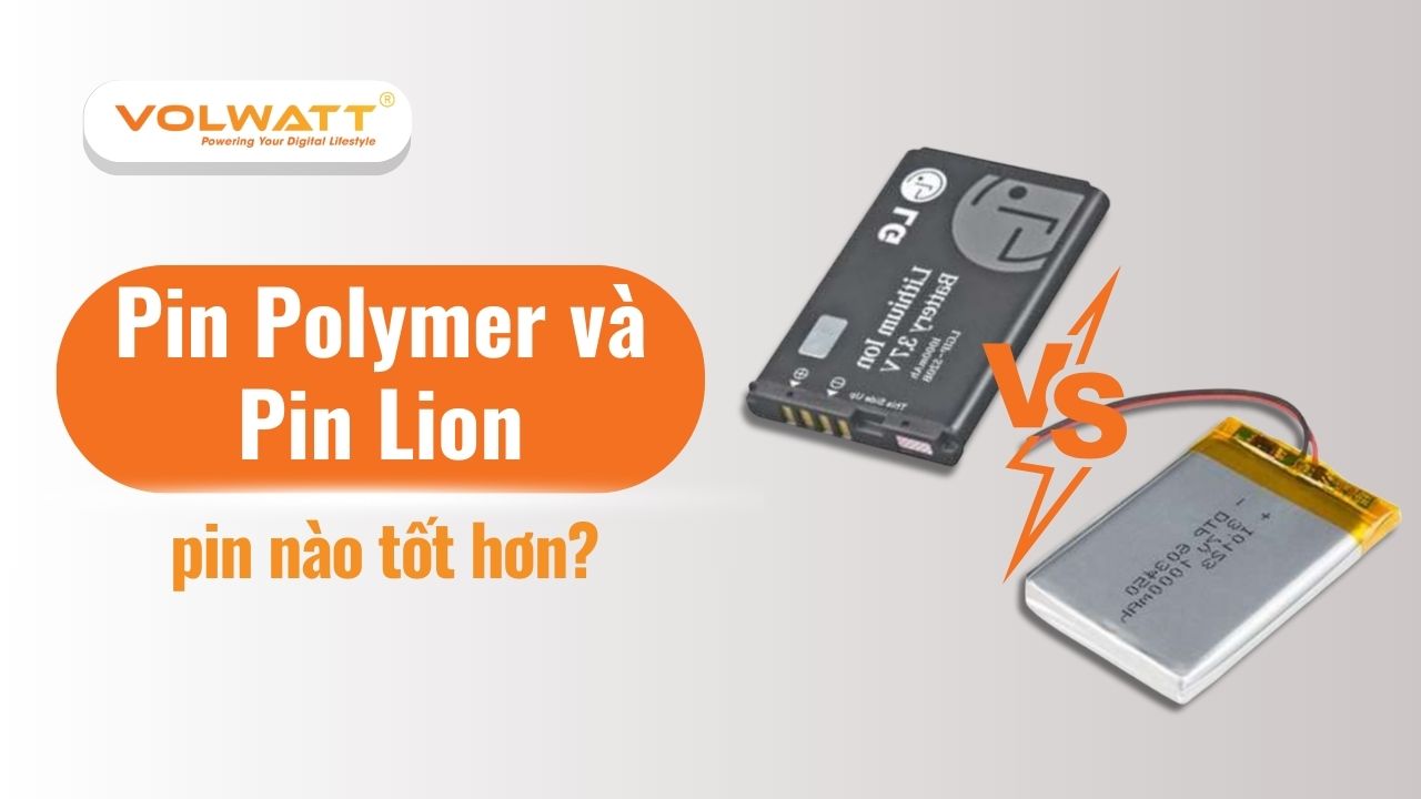 Pin polymer và pin Lion pin nào tốt hơn? Chuyên gia giải đáp