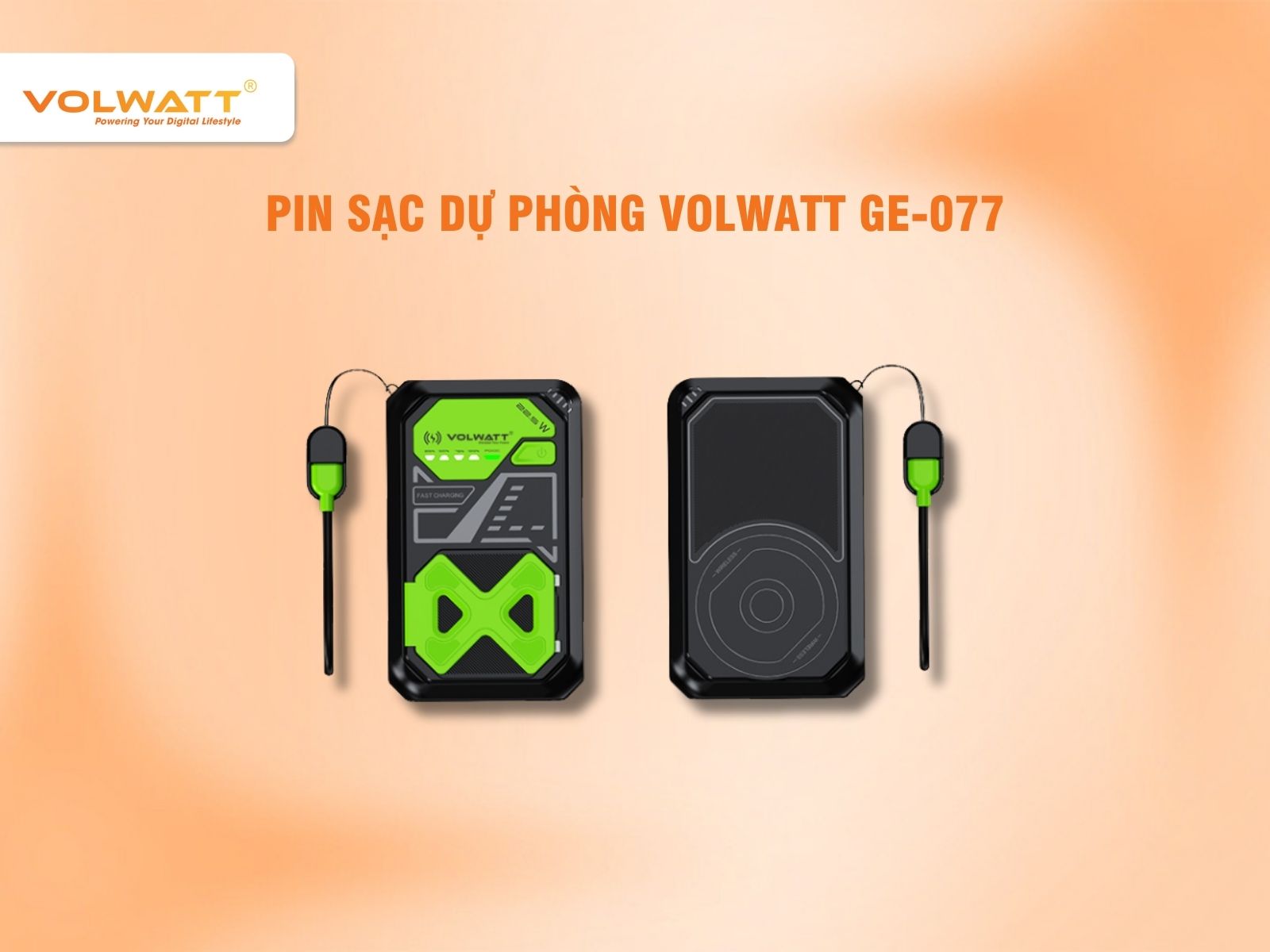 Pin sạc dự phòng Volwatt GE-077