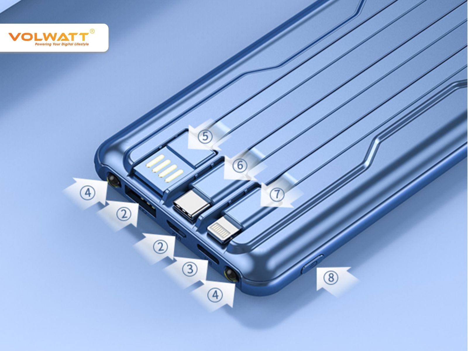 Pin sạc dự phòng Volwatt với nhiều tính năng ưu việt