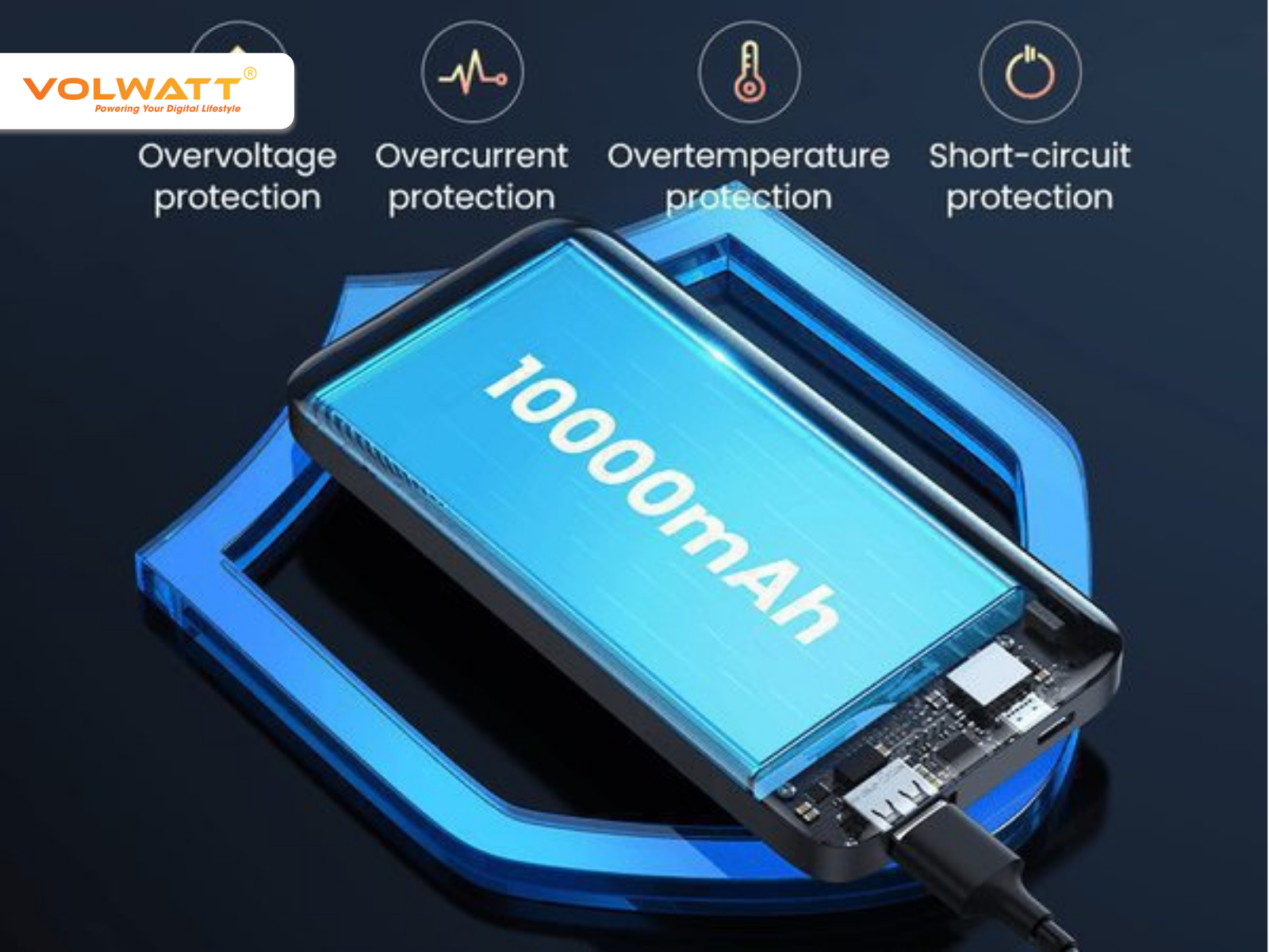 Số lần sạc pin dự phòng 10.000mAh phụ thuộc vào dung lượng pin và hiệu suất sạc