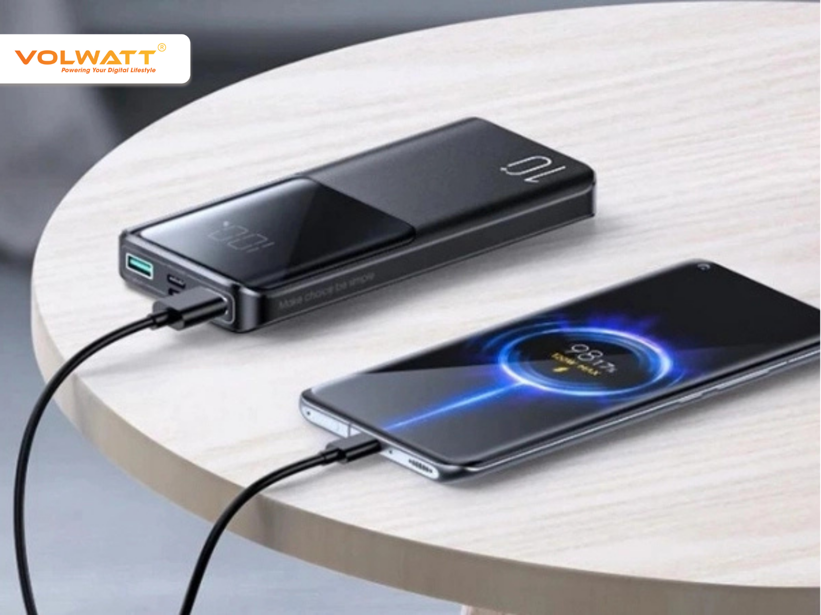 Dấu hiệu nhận biết khi pin dự phòng đã được sạc đầy