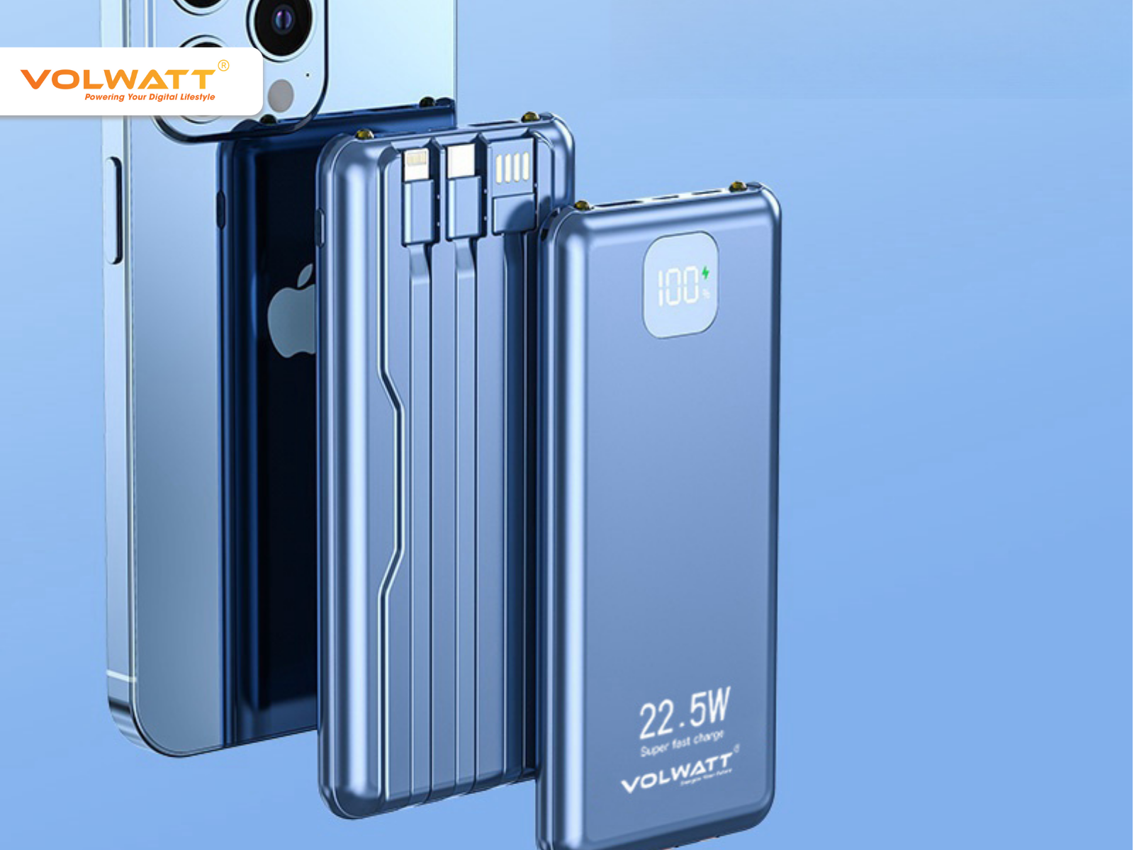 Pin sạc dự phòng nhỏ gọn, thuận tiện mang theo khi đi học, đi làm, đi du lịch,...