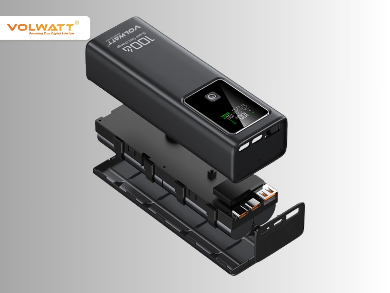 Sạc dự phòng GE-1058 hỗ trợ sạc nhanh hai chiều với công suất tối đa 100W