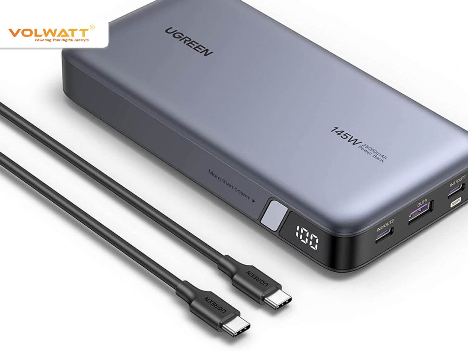 Pin dự phòng 20000mAh thường được người dùng lựa chọn để nạp đầy pin nhiều lần cho điện thoại