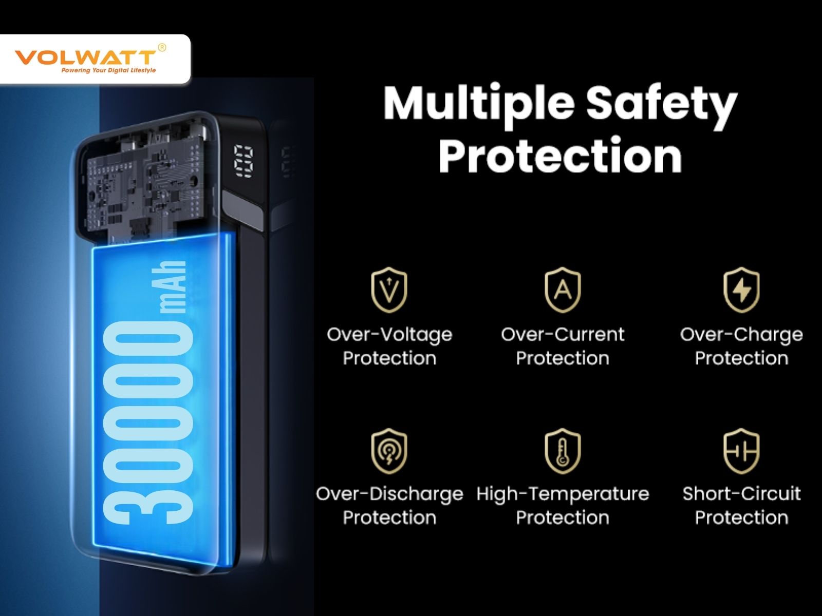 Lựa mua sạc dự phòng 30000mAh được trang bị các tính năng an toàn