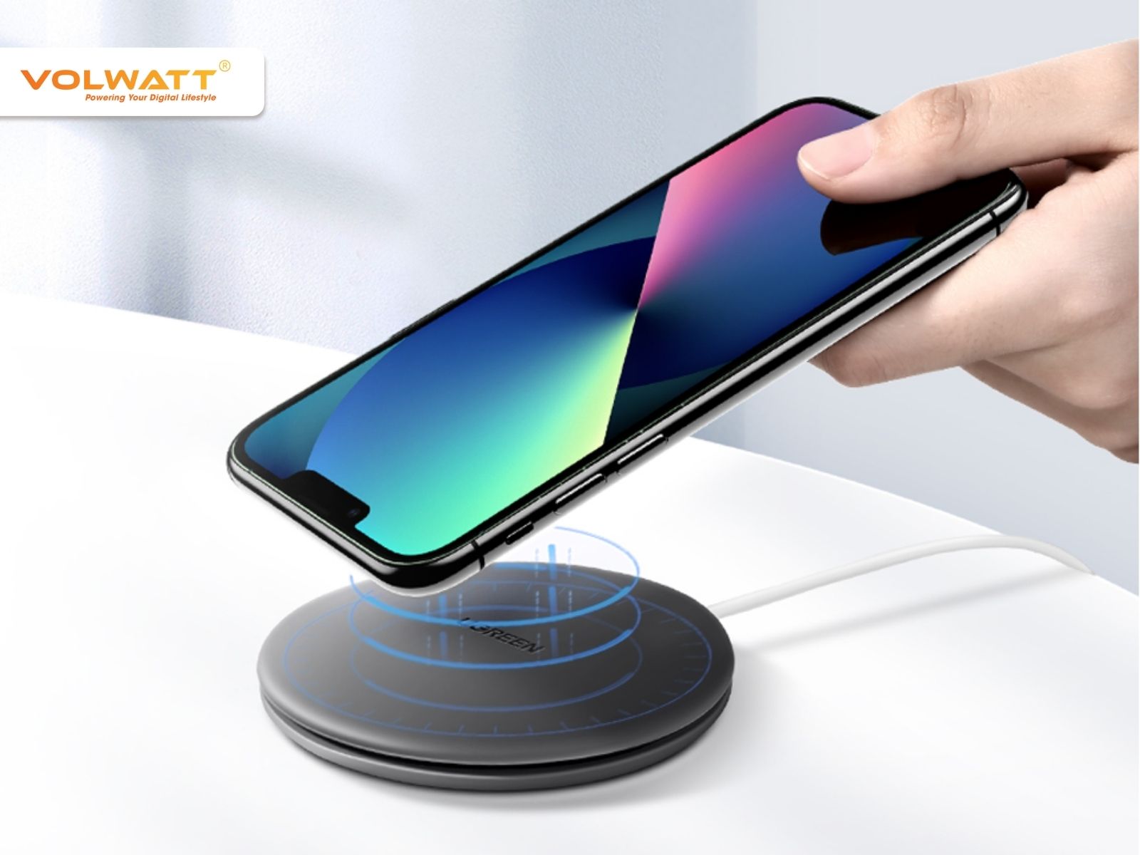 Đế sạc không dây hoạt động theo nguyên lý cảm ứng điện từ