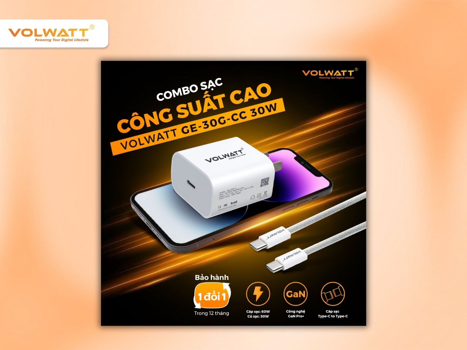 Mua củ sạc iPhone tại Volwatt