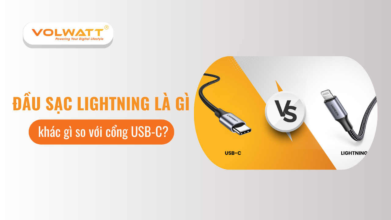 Đầu sạc Lightning là gì và khác gì so với cổng USB-C?