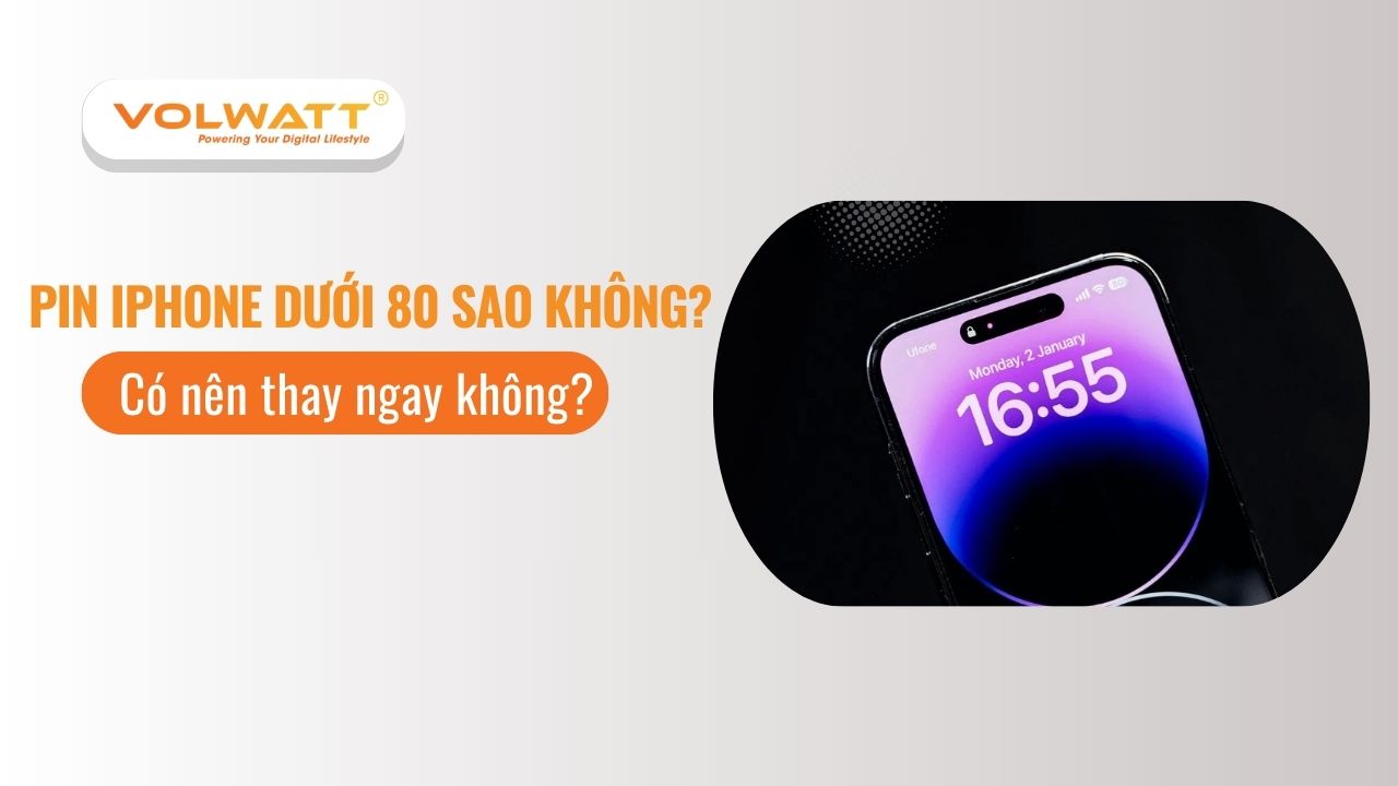 Pin iPhone dưới 80 có sao không? Có nên thay ngay không?