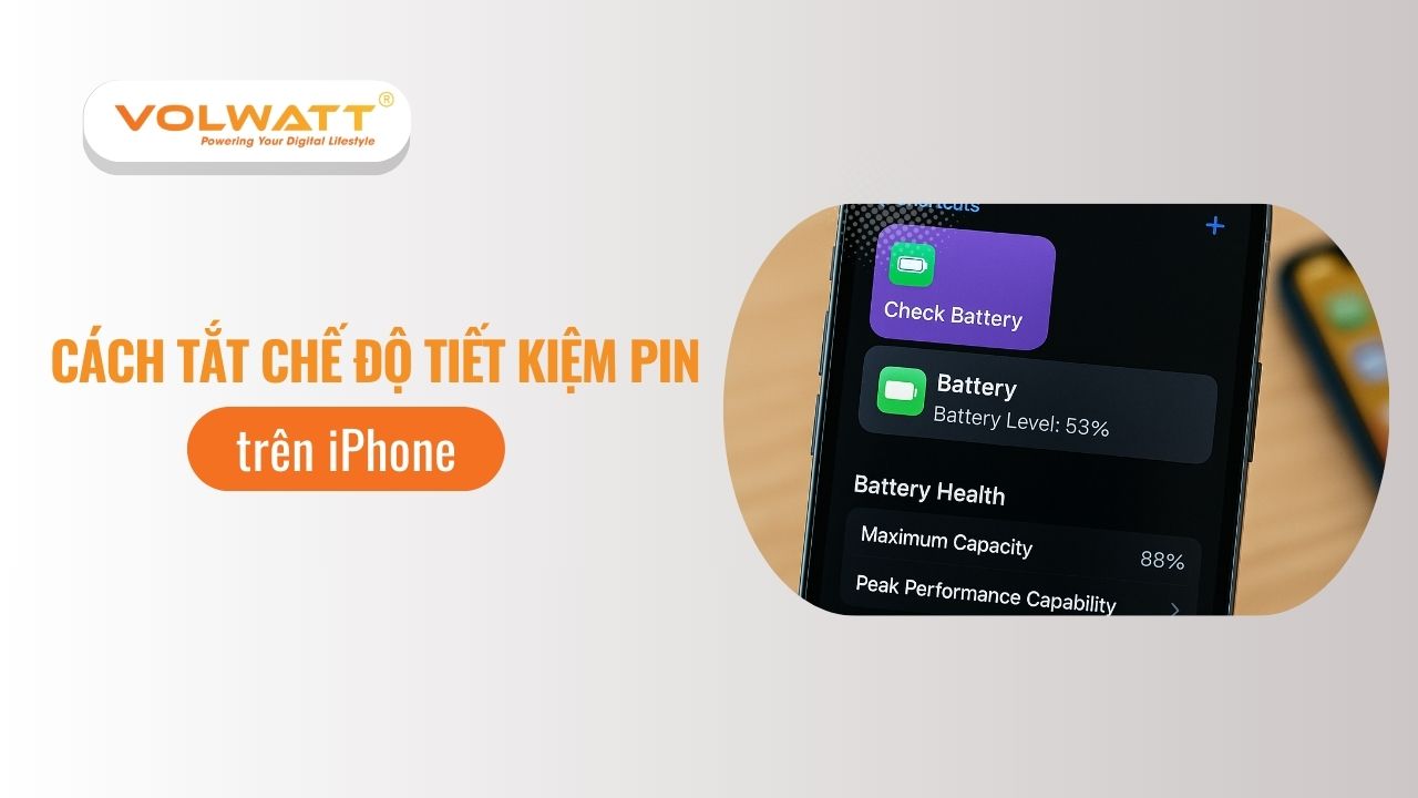 Hướng dẫn chi tiết cách tắt chế độ tiết kiệm pin trên iPhone