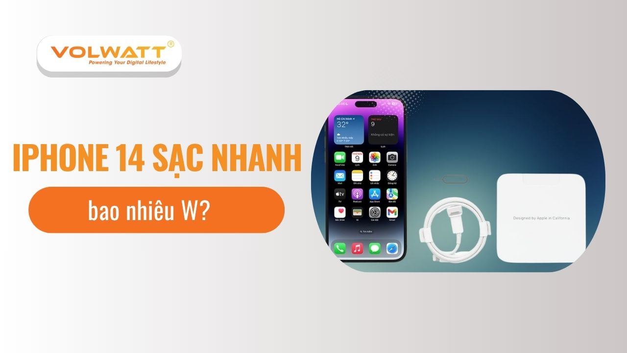 iPhone 14 sạc nhanh bao nhiêu W? Giải đáp chi tiết