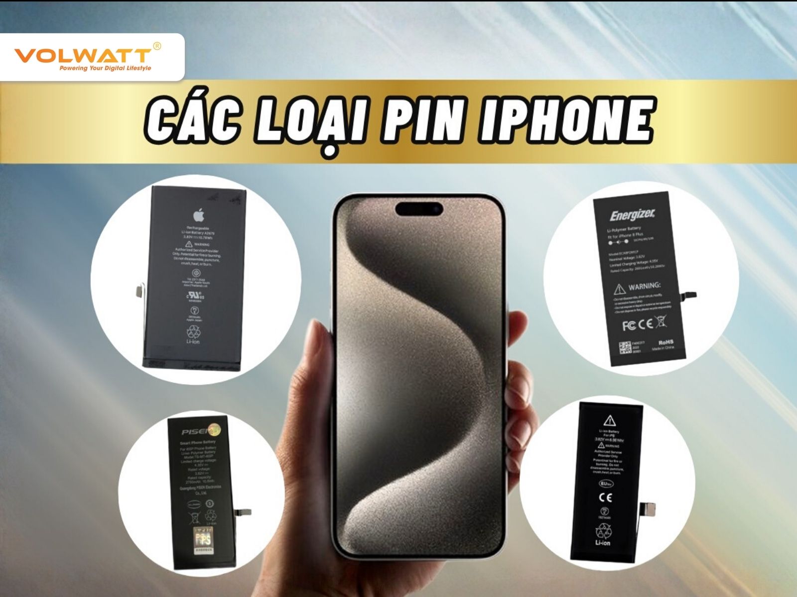 Phân loại pin iPhone phổ biến