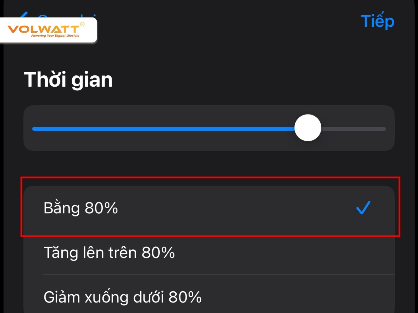 Duy trì pin ở mức 20–80% giúp kéo dài tuổi thọ pin