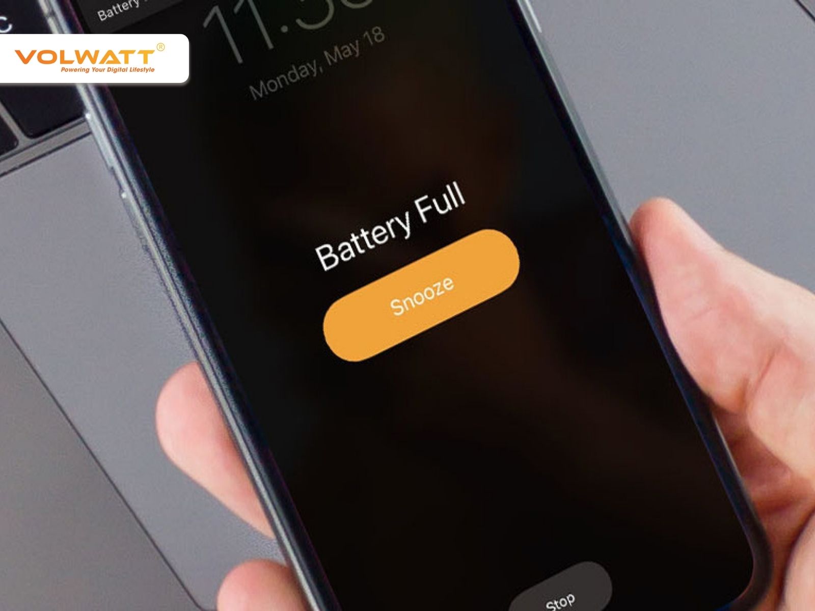 Tính năng báo sạc đầy giúp kiểm soát quá trình nạp pin hiệu quả