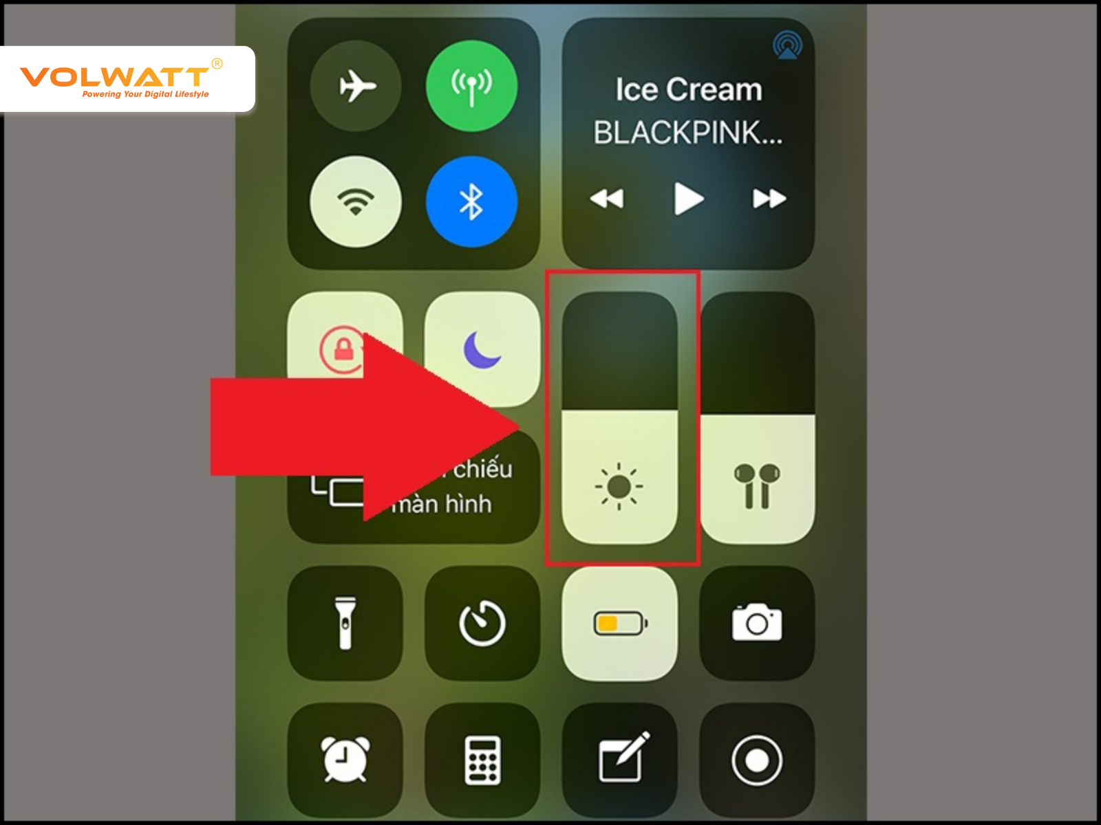 Giảm độ sáng màn hình thủ công