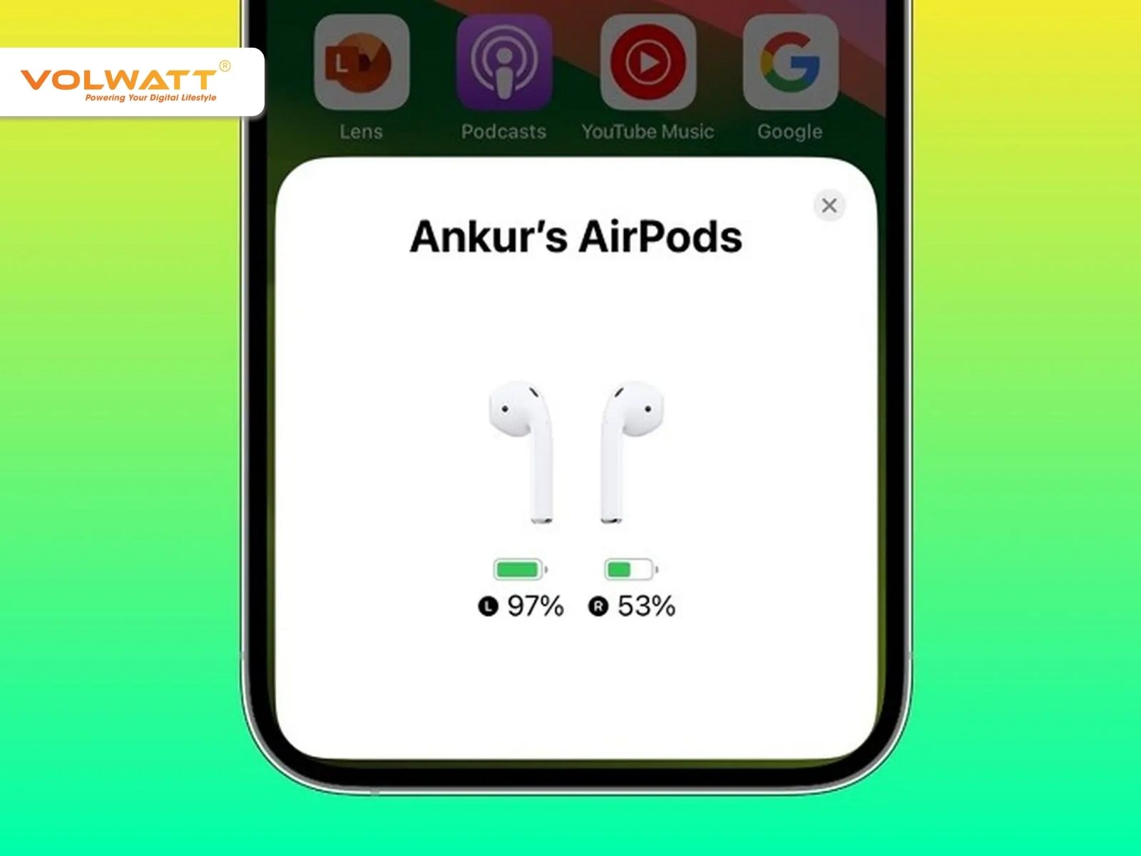Việc xem pin AirPods đều đặn giúp tránh tình trạng hết pin bất ngờ