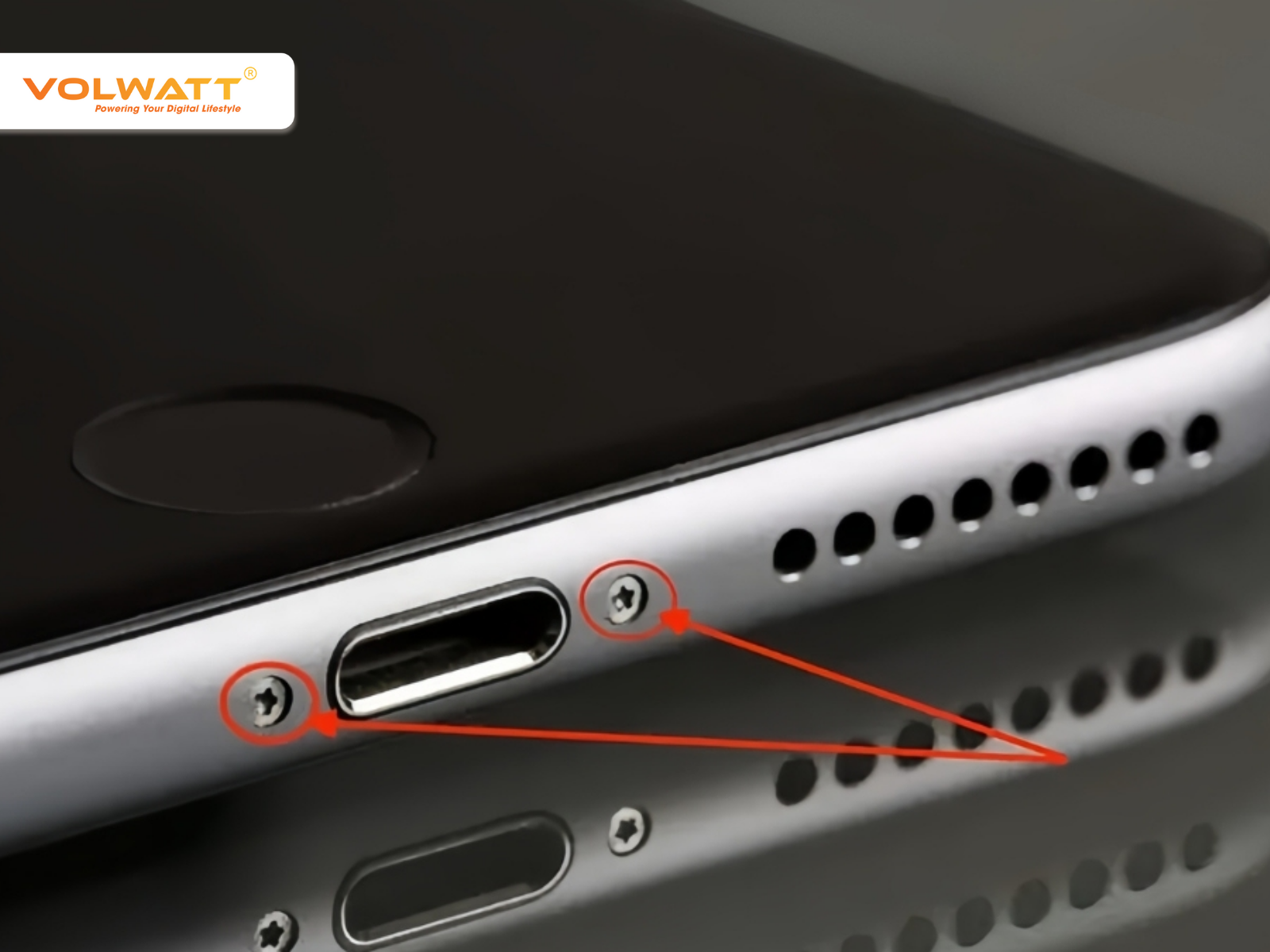 Kiểm tra pin iPhone đã thay chưa bằng cách quan sát vỏ và ốc vít