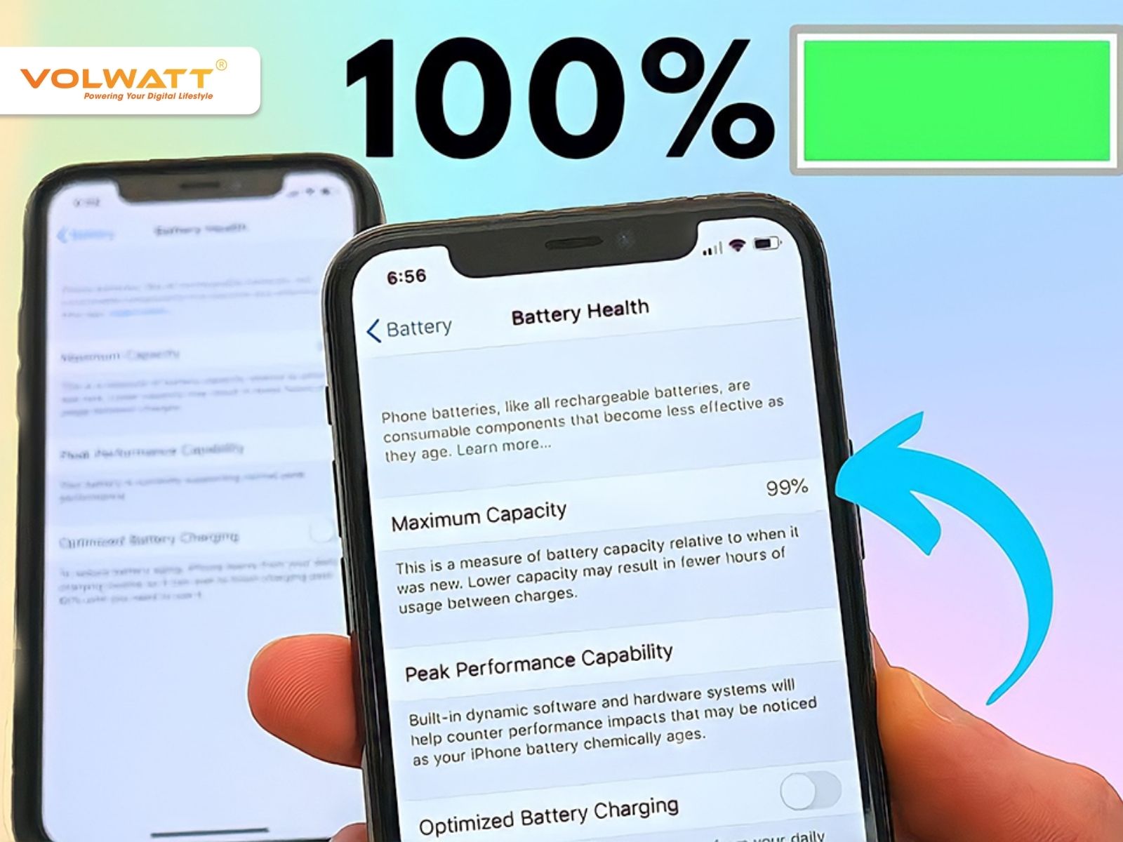 Dung lượng pin cho biết iPhone dùng được bao lâu trước khi phải sạc lại