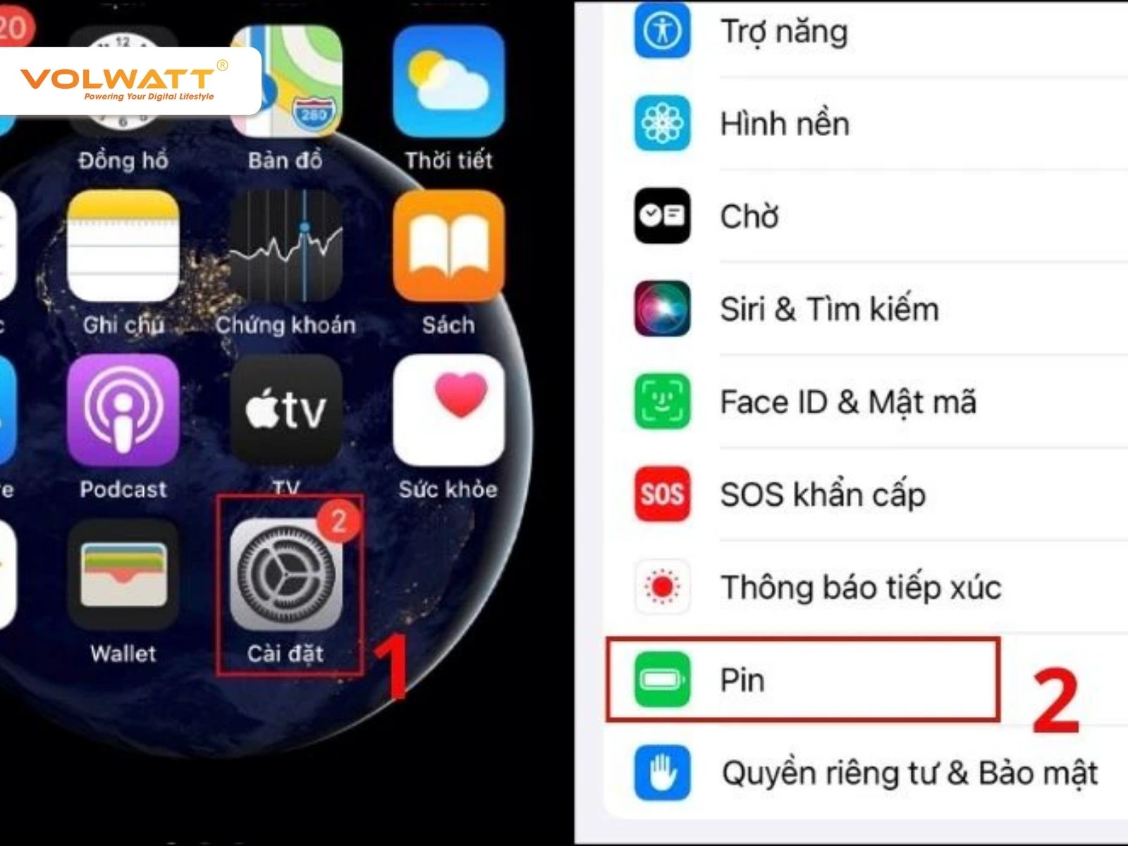 Pin dịch vụ là pin thay thế khi pin gốc iPhone xuống cấp