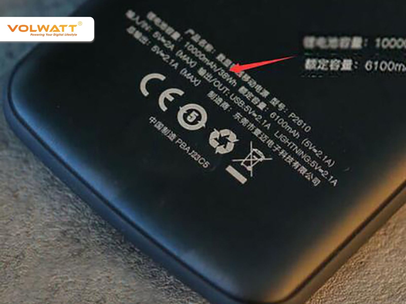 mAh cho biết pin dự phòng lưu trữ được bao nhiêu điện