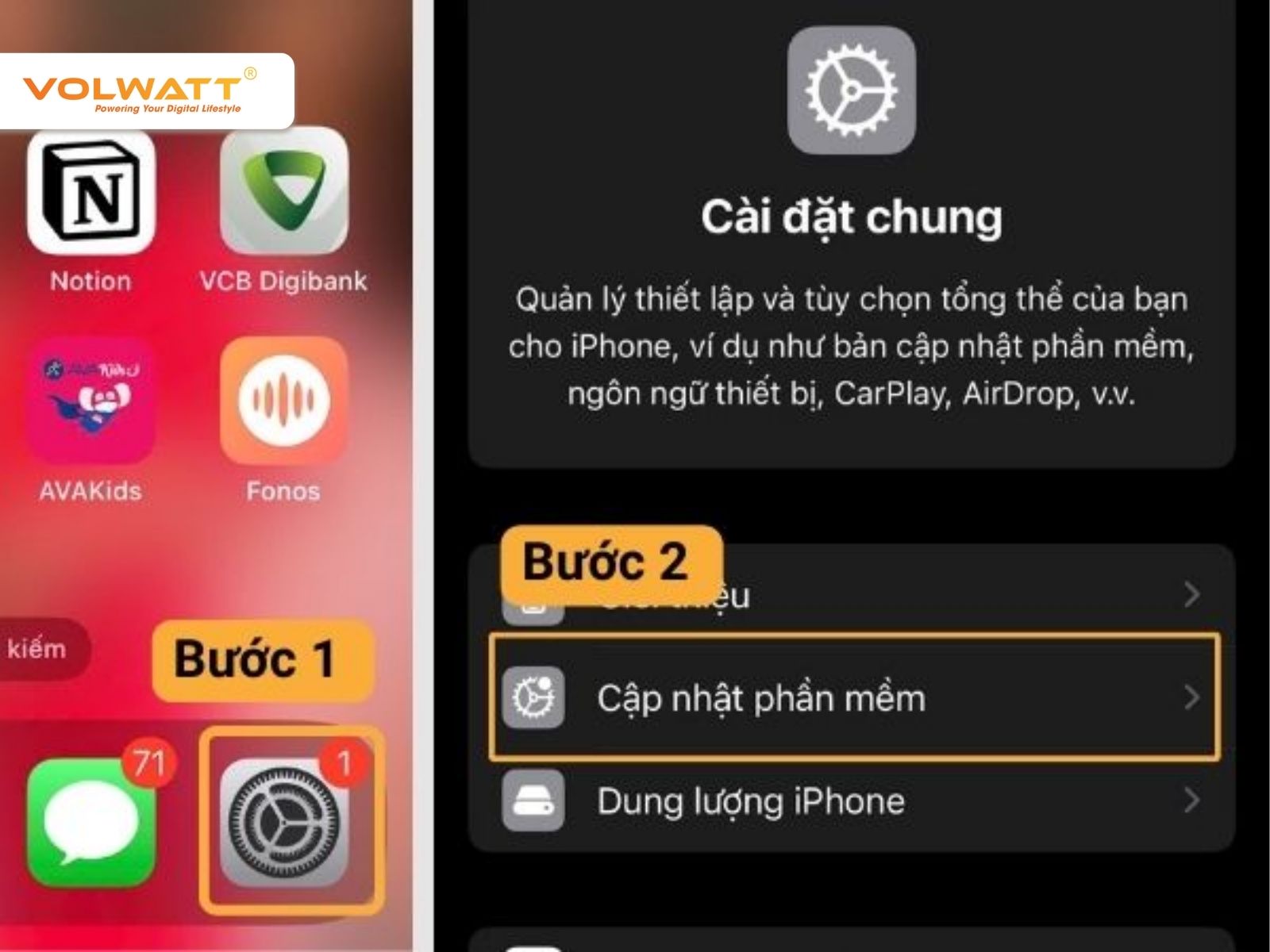 Cập nhật iOS mới để cải thiện khả năng nhận sạc và tăng ổn định