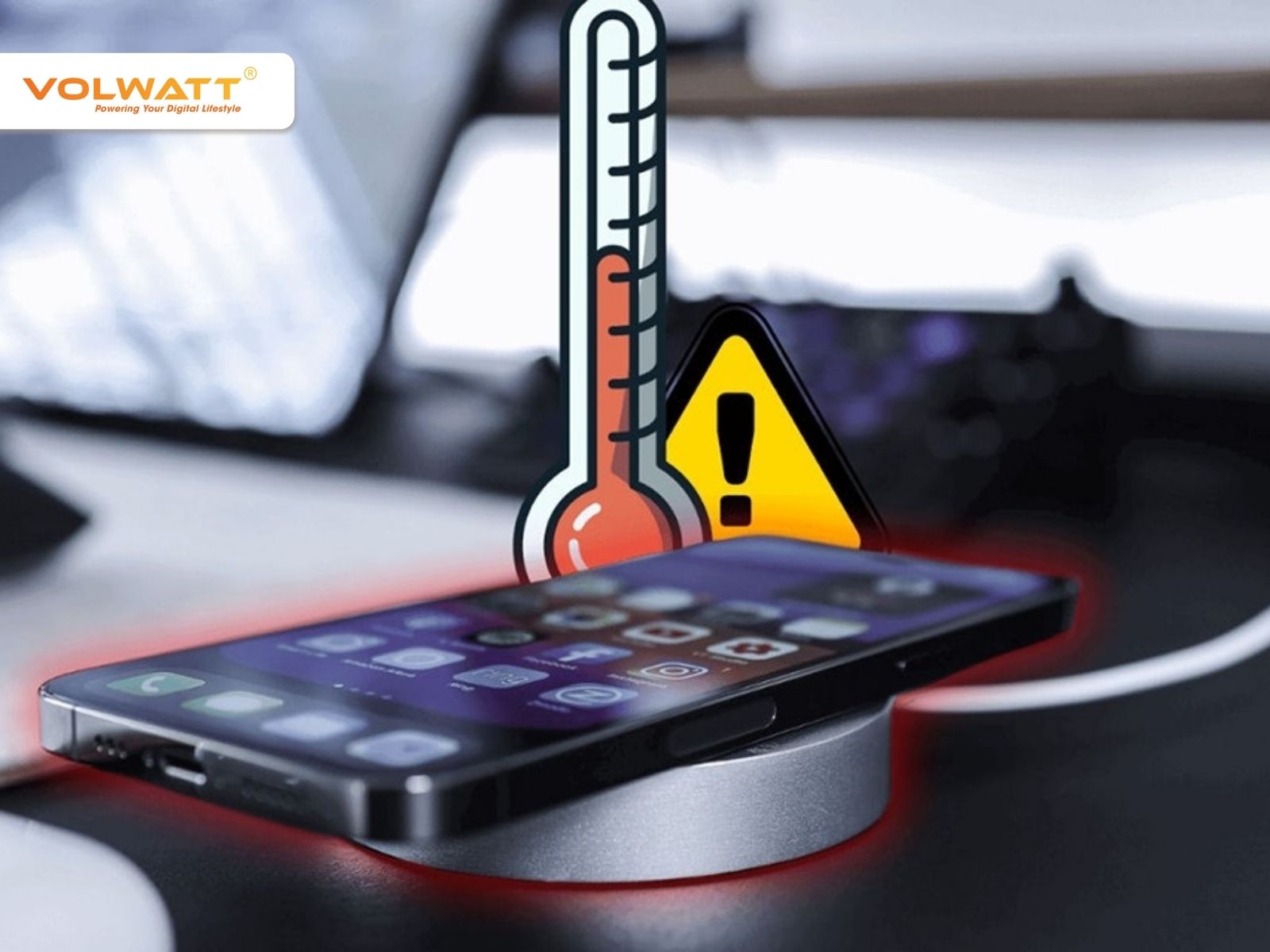 Nhiệt độ cao khi sạc khiến máy quá tải khiến iPhone sạc bị tắt nguồn