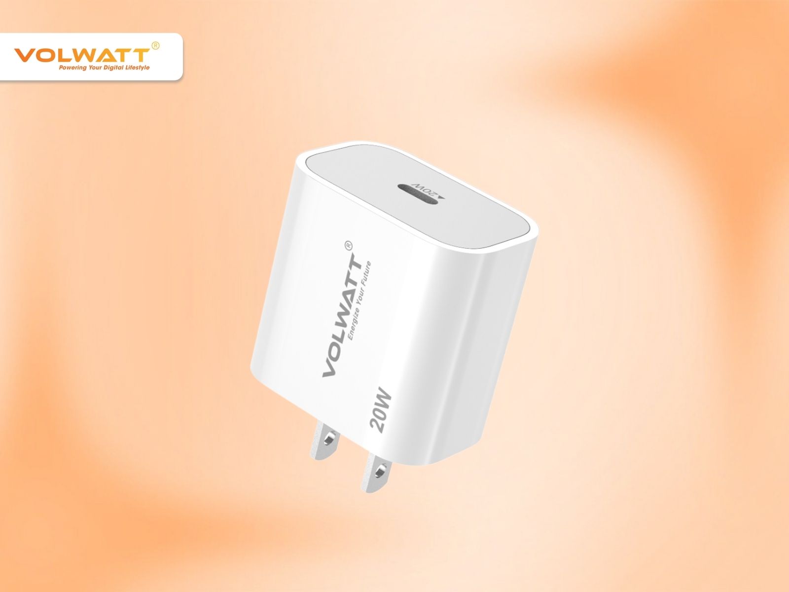 Củ sạc nhanh Volwatt GE-20P-C-M GaN 20W Fast Charger