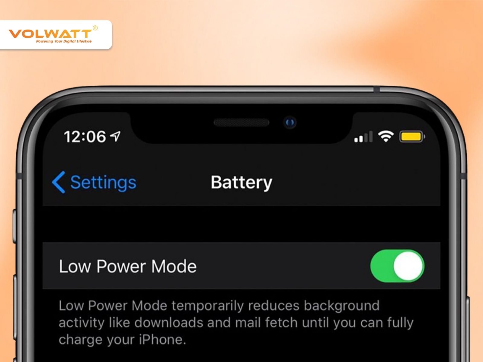 Bật Chế độ Nguồn điện thấp khi pin yếu để kéo dài thời gian dùng