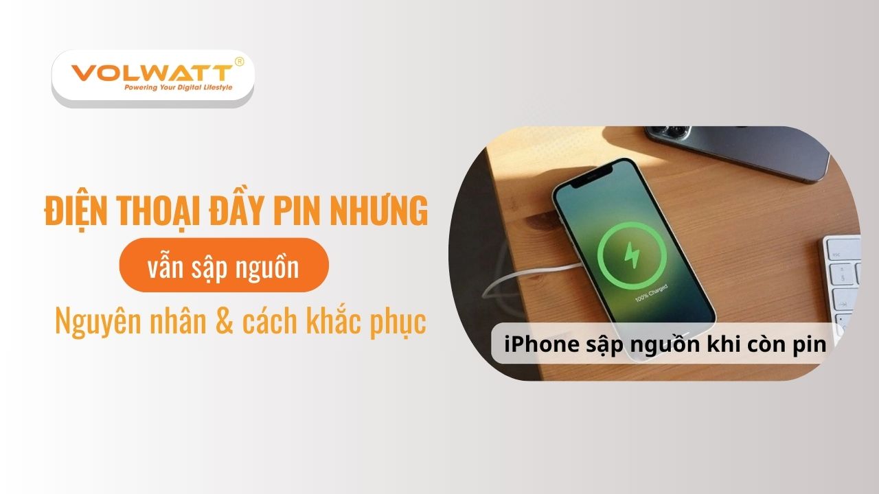 Cách khắc phục vấn đề điện thoại đầy pin nhưng vẫn sập nguồn